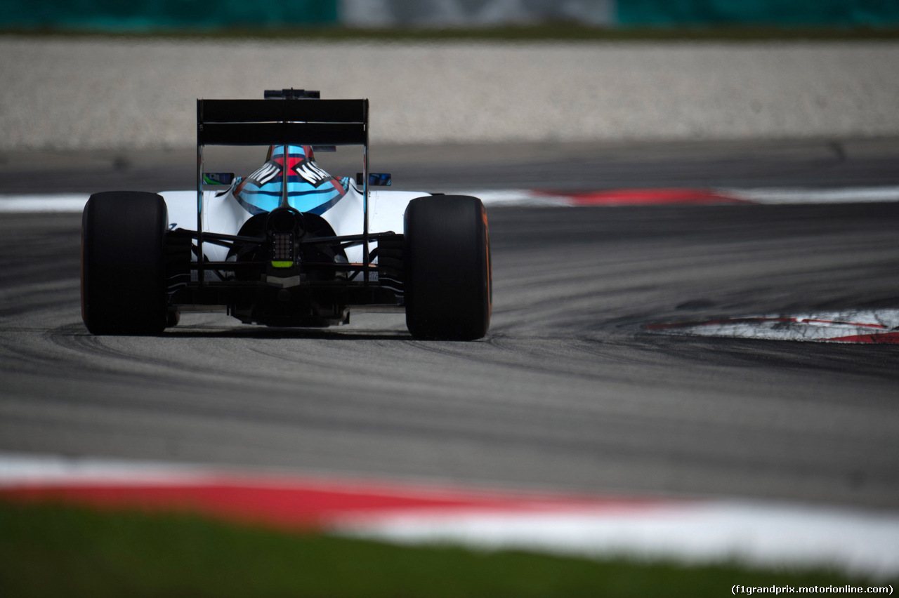 GP MALESIA, 28.03.2015 - Prove Libere 3, Felipe Massa (BRA) Williams F1 Team FW37