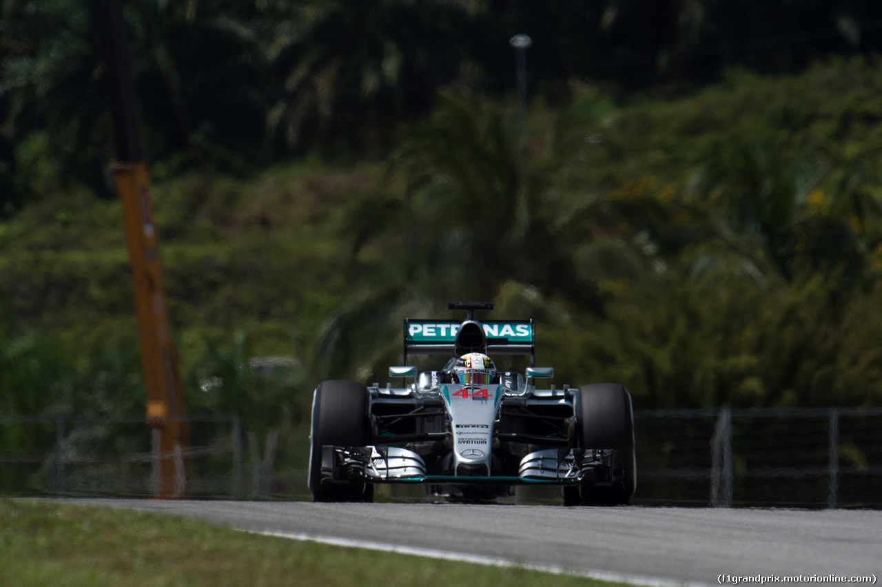 GP MALESIA, 28.03.2015 - Prove Libere 3, Lewis Hamilton (GBR) Mercedes AMG F1 W06