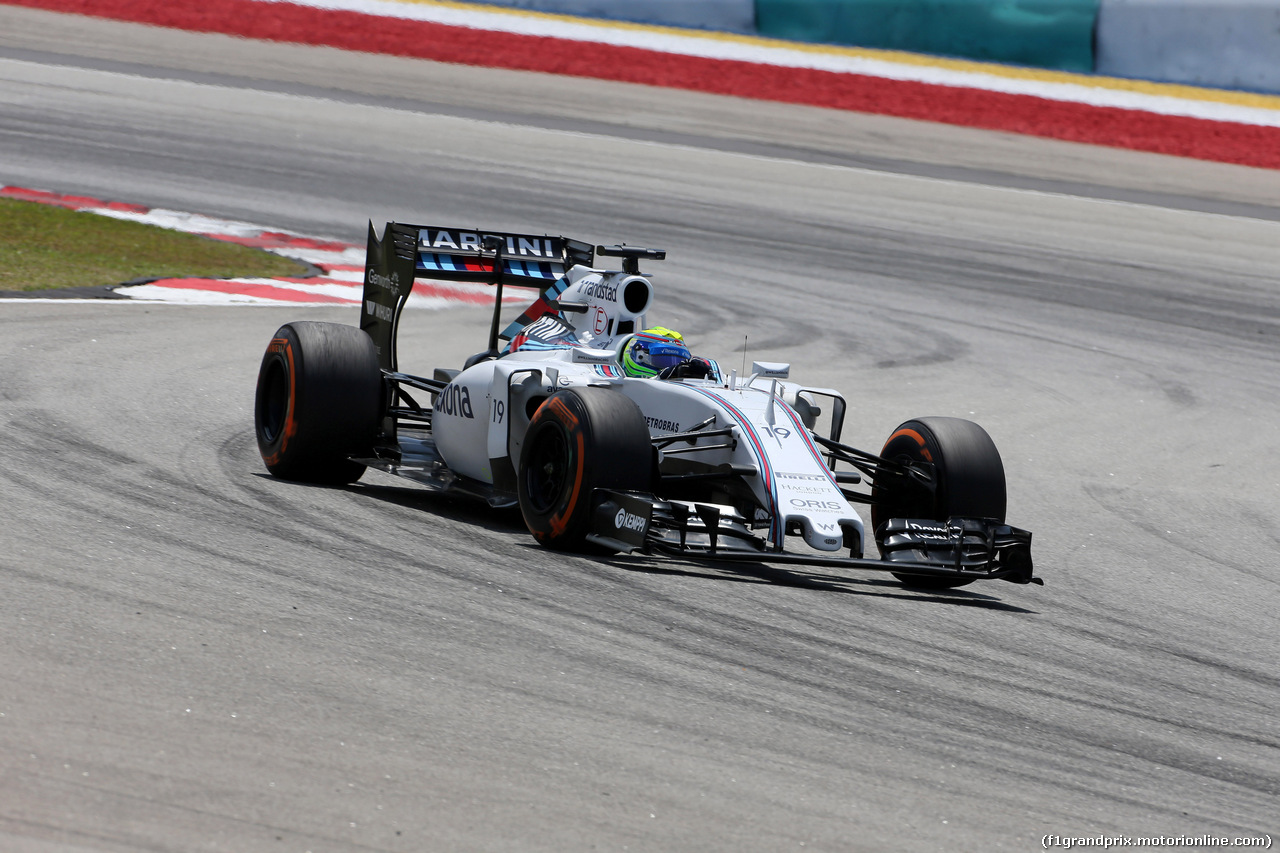 GP MALESIA, 28.03.2015 - Prove Libere 3, Felipe Massa (BRA) Williams F1 Team FW37