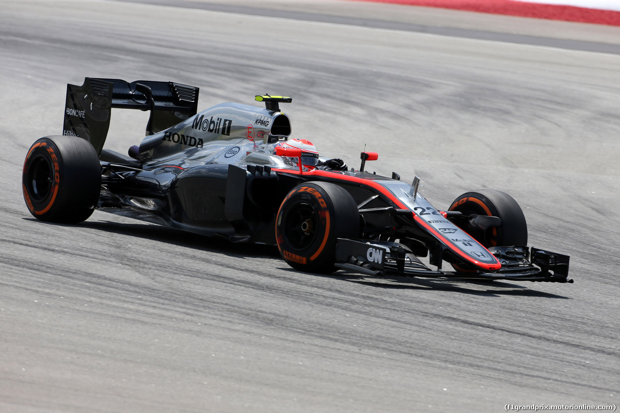 GP MALESIA, 28.03.2015 - Prove Libere 3, Jenson Button (GBR)  McLaren Honda MP4-30.