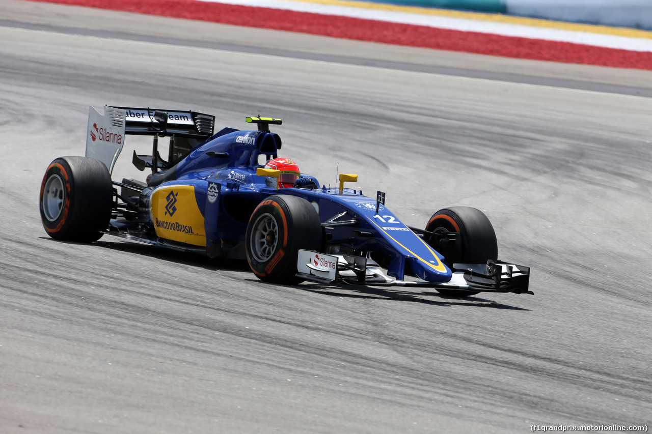 GP MALESIA, 28.03.2015 - Prove Libere 3, Felipe Nasr (BRA) Sauber C34