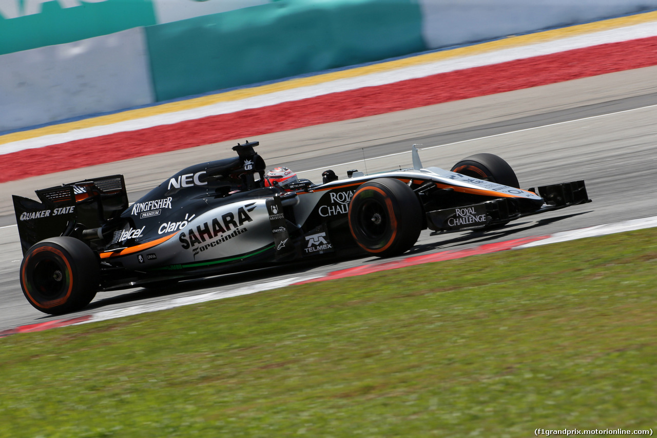 GP MALESIA, 28.03.2015 - Prove Libere 3, Nico Hulkenberg (GER) Sahara Force India F1 VJM08