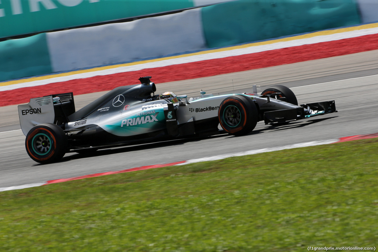 GP MALESIA, 28.03.2015 - Prove Libere 3, Lewis Hamilton (GBR) Mercedes AMG F1 W06