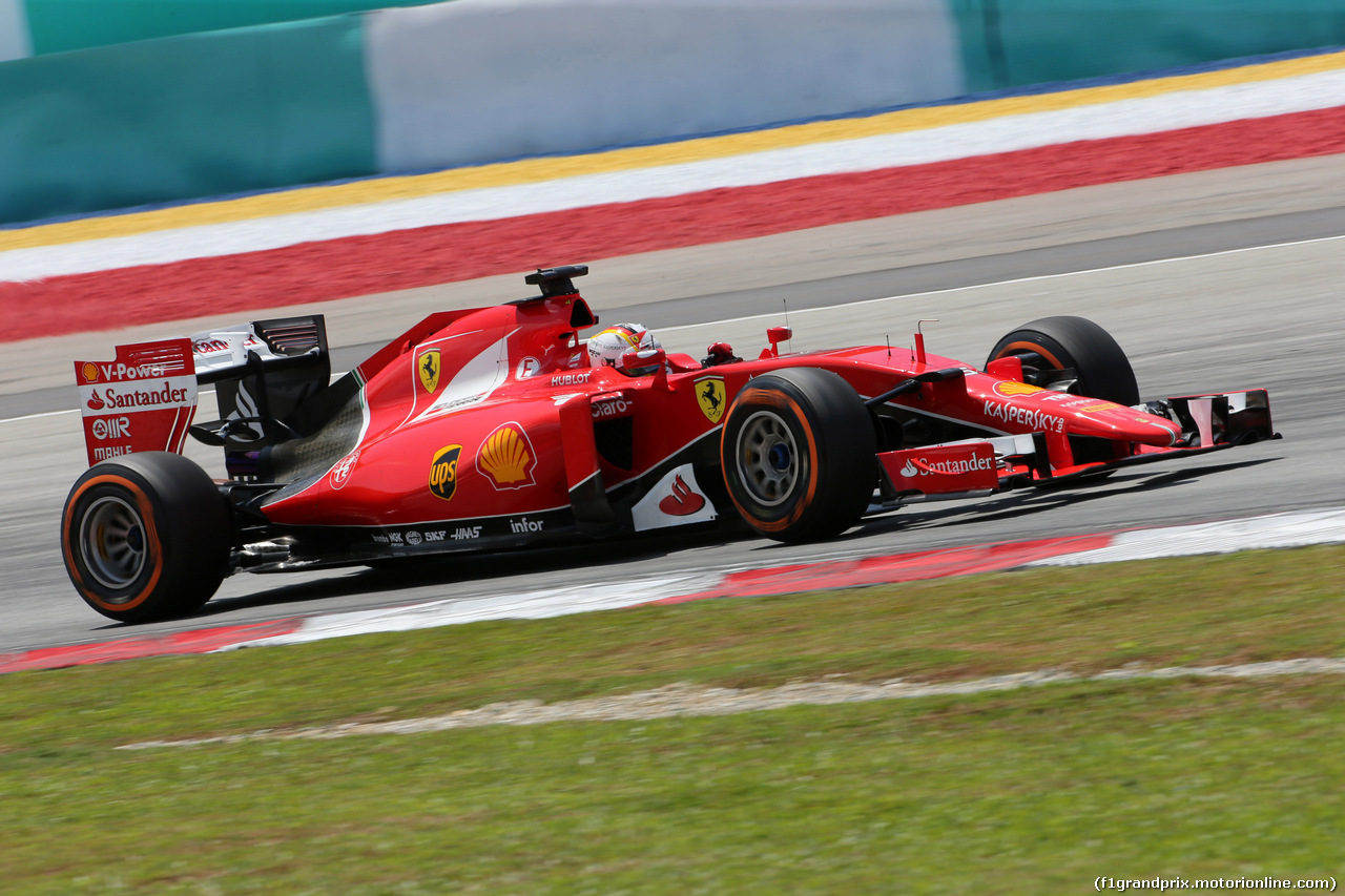 GP MALESIA, 28.03.2015 - Prove Libere 3, Sebastian Vettel (GER) Ferrari SF15-T