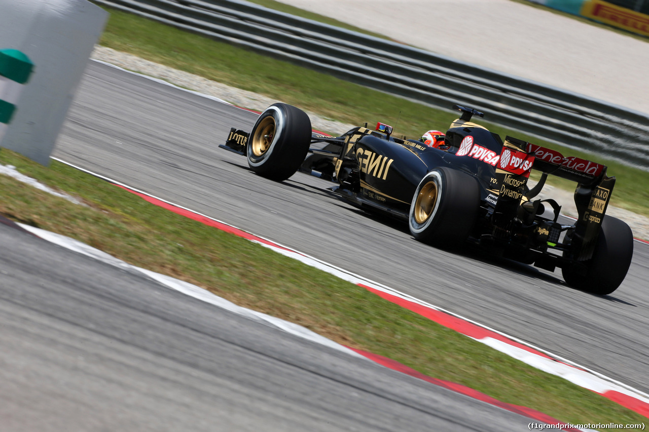 GP MALESIA, 28.03.2015 - Prove Libere 3, Romain Grosjean (FRA) Lotus F1 Team E23