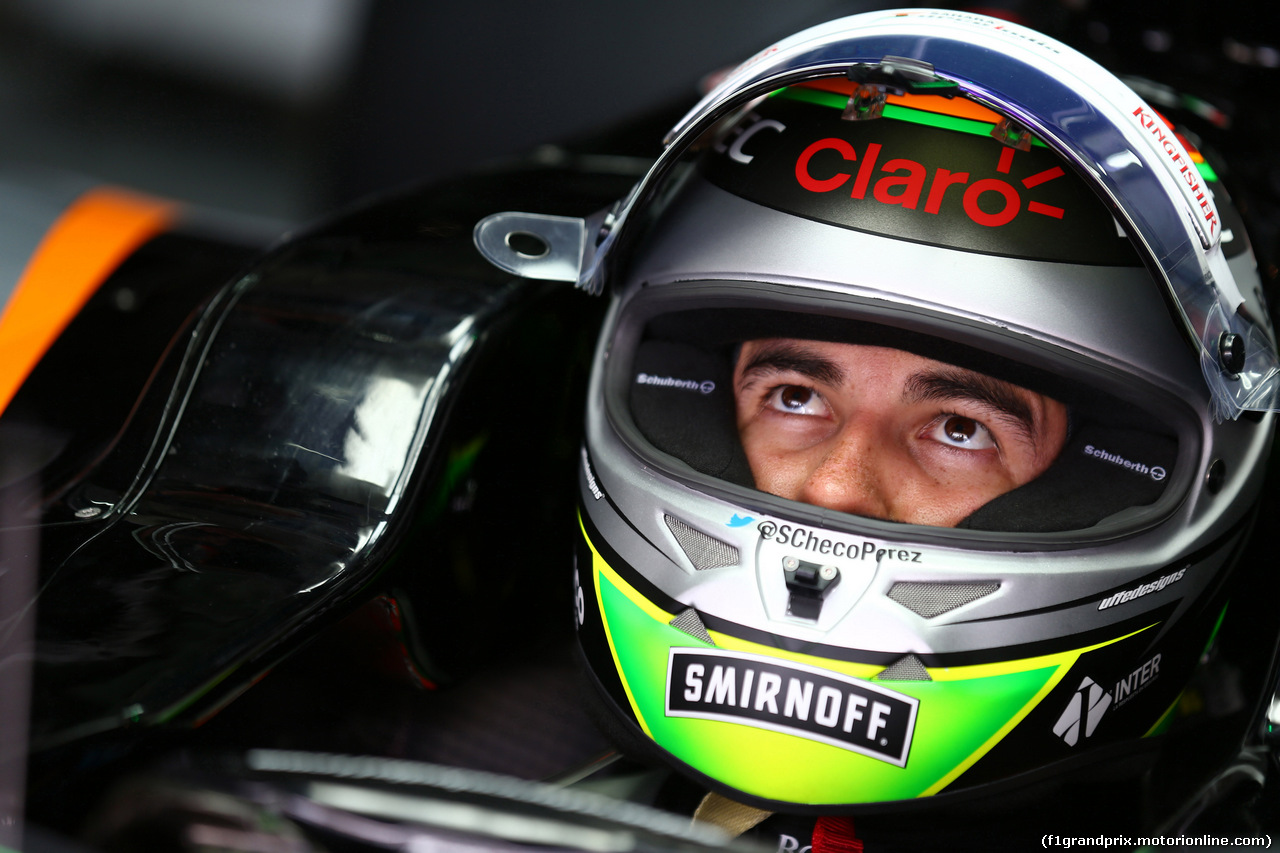GP MALESIA, 28.03.2015 - Prove Libere 3, Sergio Perez (MEX) Sahara Force India F1 VJM08