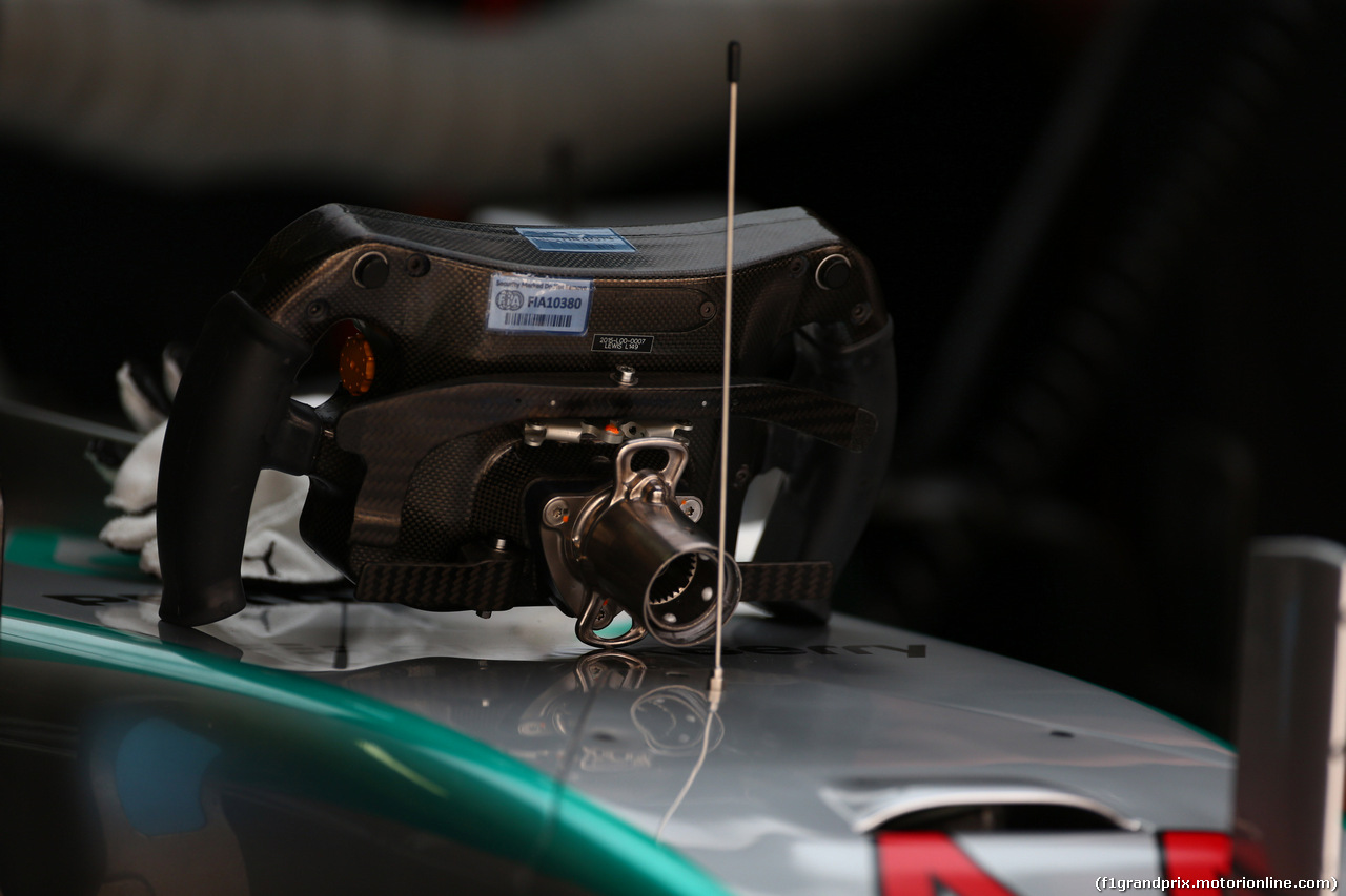 GP MALESIA, 28.03.2015 - Prove Libere 3, Lewis Hamilton (GBR) Mercedes AMG F1 W06 steering wheel