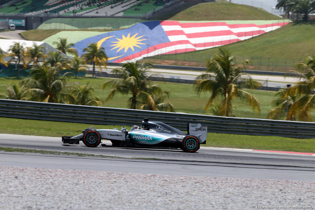 GP MALESIA, 28.03.2015 - Prove Libere 3, Lewis Hamilton (GBR) Mercedes AMG F1 W06