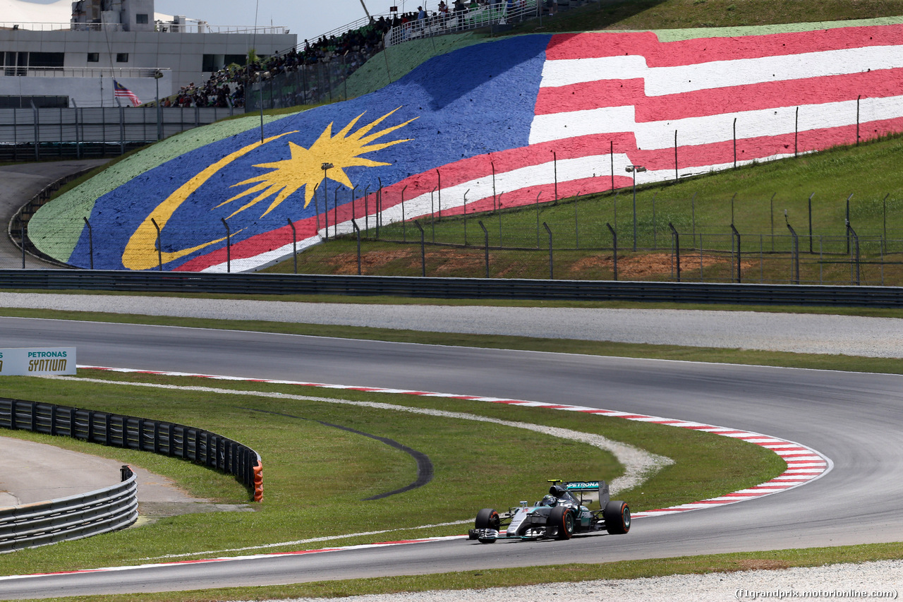 GP MALESIA, 28.03.2015 - Prove Libere 3, Nico Rosberg (GER) Mercedes AMG F1 W06