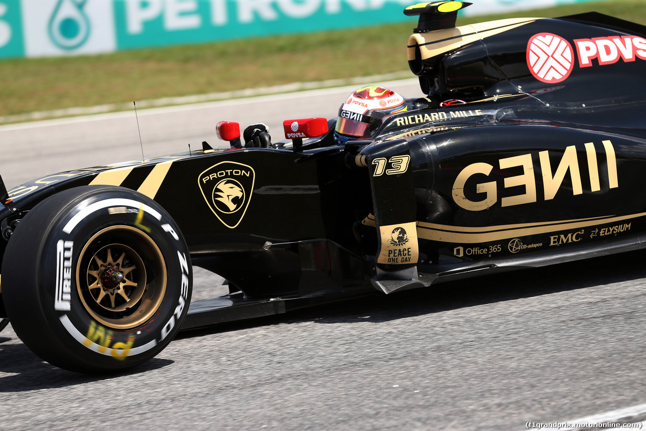 GP MALESIA, 28.03.2015 - Prove Libere 3, Pastor Maldonado (VEN) Lotus F1 Team E23