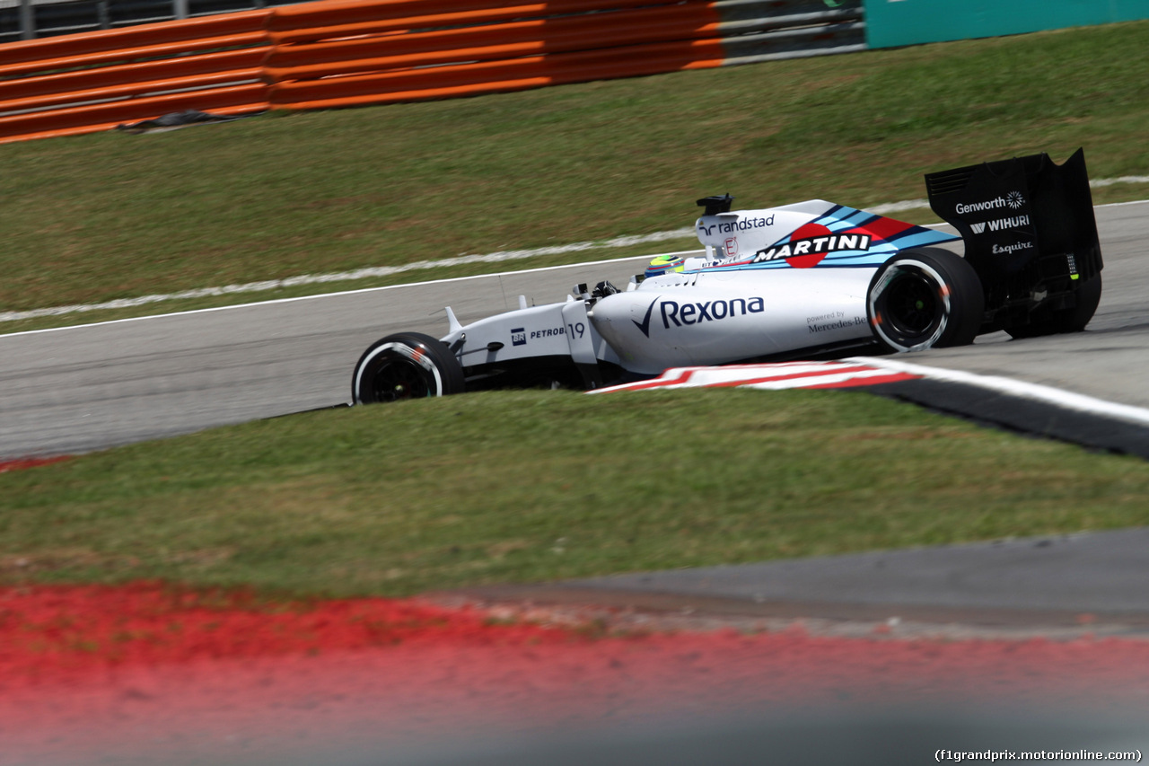 GP MALESIA, 28.03.2015 - Prove Libere 3, Felipe Massa (BRA) Williams F1 Team FW37