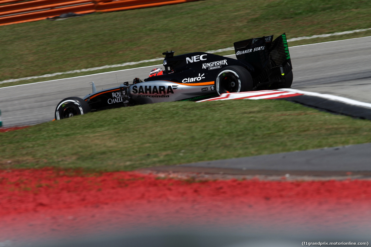 GP MALESIA, 28.03.2015 - Prove Libere 3, Nico Hulkenberg (GER) Sahara Force India F1 VJM08