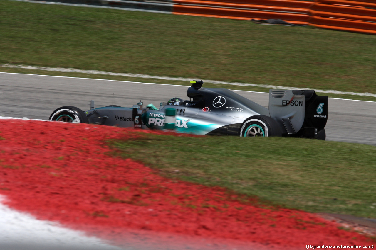 GP MALESIA, 28.03.2015 - Prove Libere 3, Nico Rosberg (GER) Mercedes AMG F1 W06
