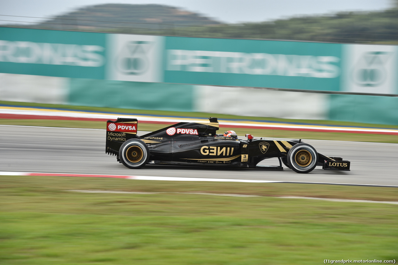 GP MALESIA, 28.03.2015 - Qualifiche, Romain Grosjean (FRA) Lotus F1 Team E23