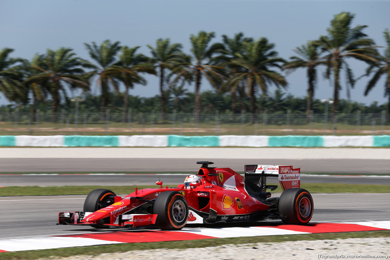 GP MALESIA, 27.03.2015 - Prove Libere 1, Sebastian Vettel (GER) Ferrari SF15-T