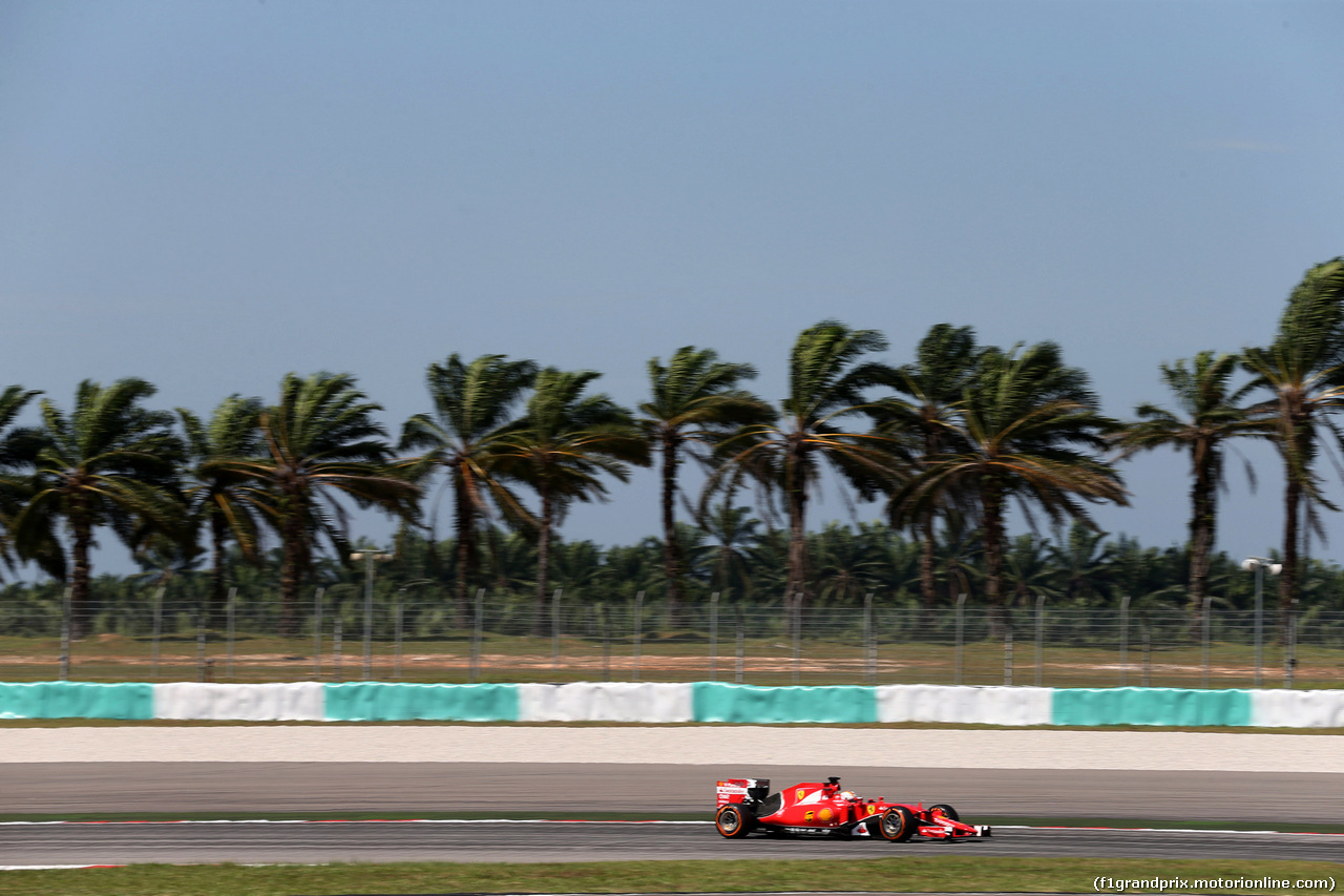 GP MALESIA, 27.03.2015 - Prove Libere 1, Sebastian Vettel (GER) Ferrari SF15-T