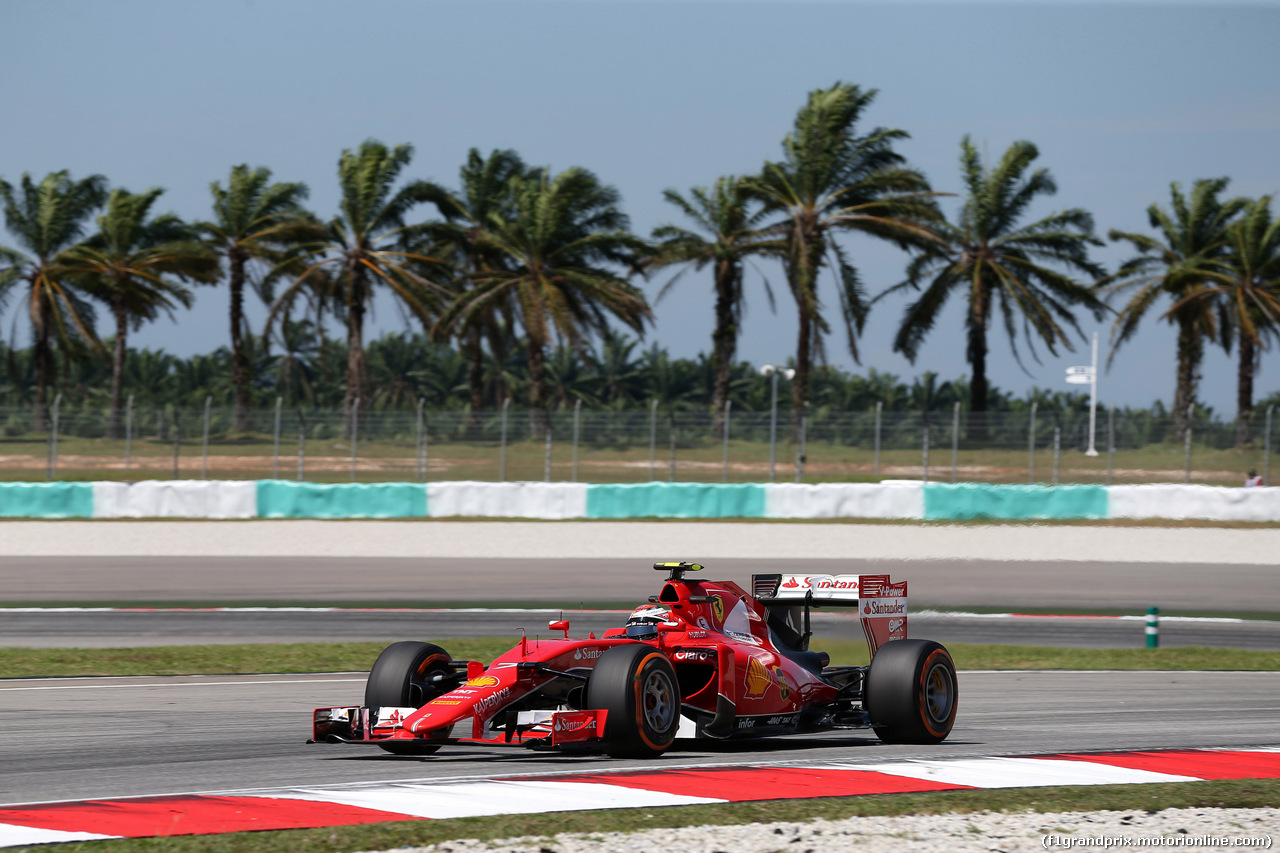GP MALESIA, 27.03.2015 - Prove Libere 1, Kimi Raikkonen (FIN) Ferrari SF15-T