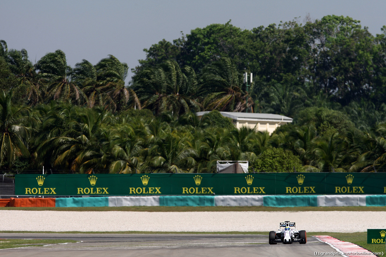GP MALESIA, 27.03.2015 - Prove Libere 1, Felipe Massa (BRA) Williams F1 Team FW37