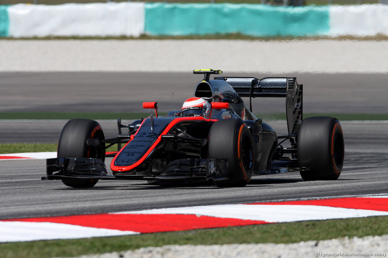 GP MALESIA, 27.03.2015 - Prove Libere 1, Jenson Button (GBR)  McLaren Honda MP4-30.
