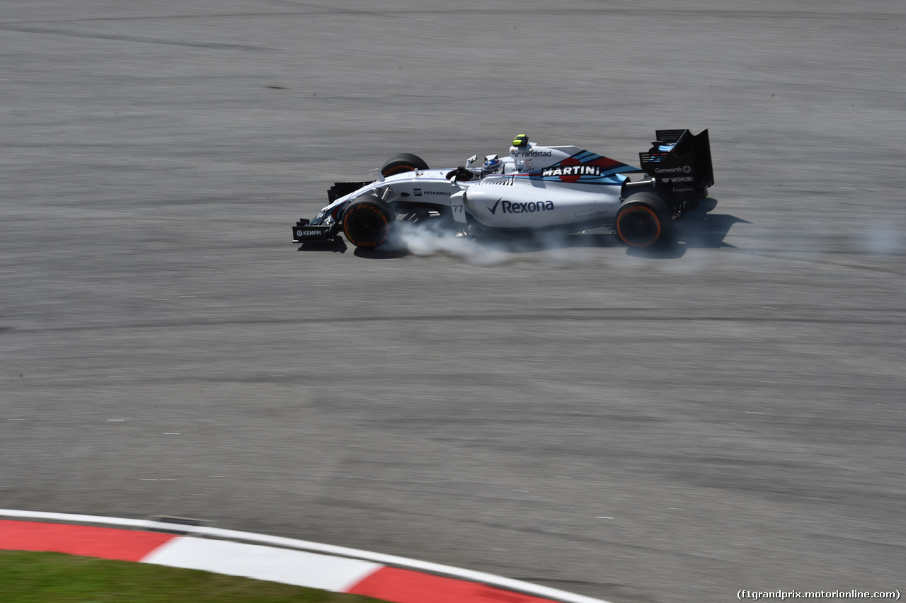GP MALESIA, 27.03.2015 - Prove Libere 1, Valtteri Bottas (FIN) Williams F1 Team FW37