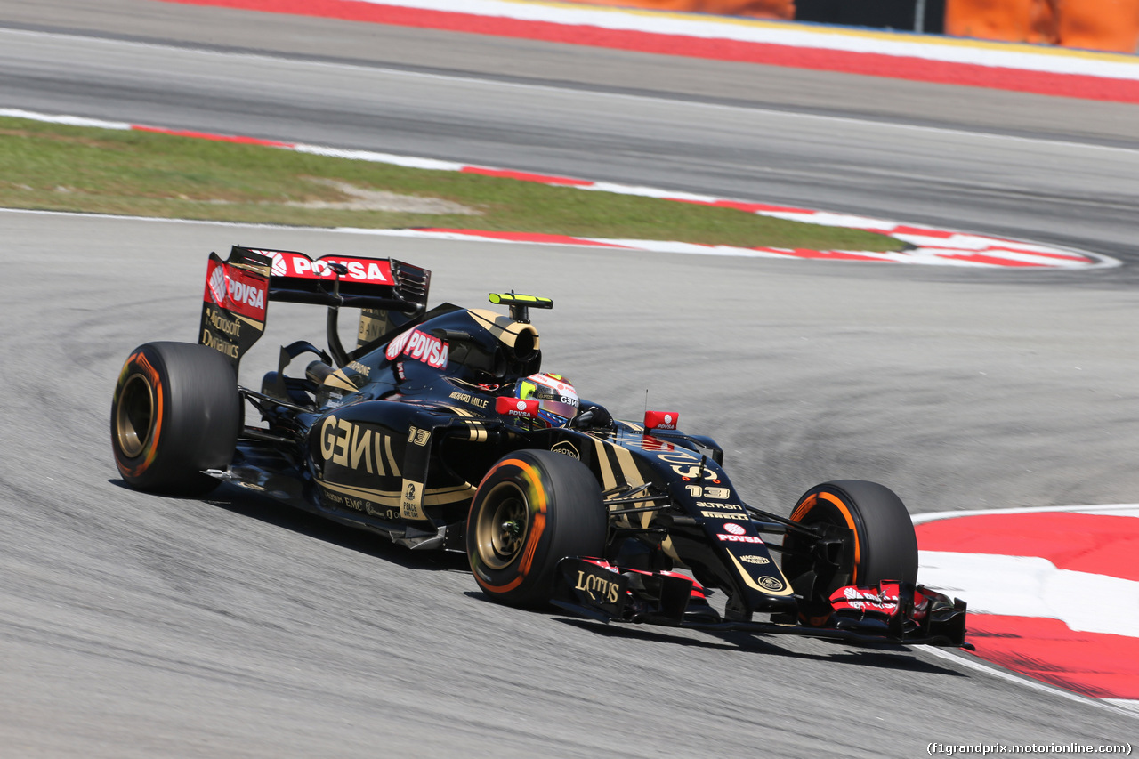 GP MALESIA, 27.03.2015 - Prove Libere 1, Pastor Maldonado (VEN) Lotus F1 Team E23