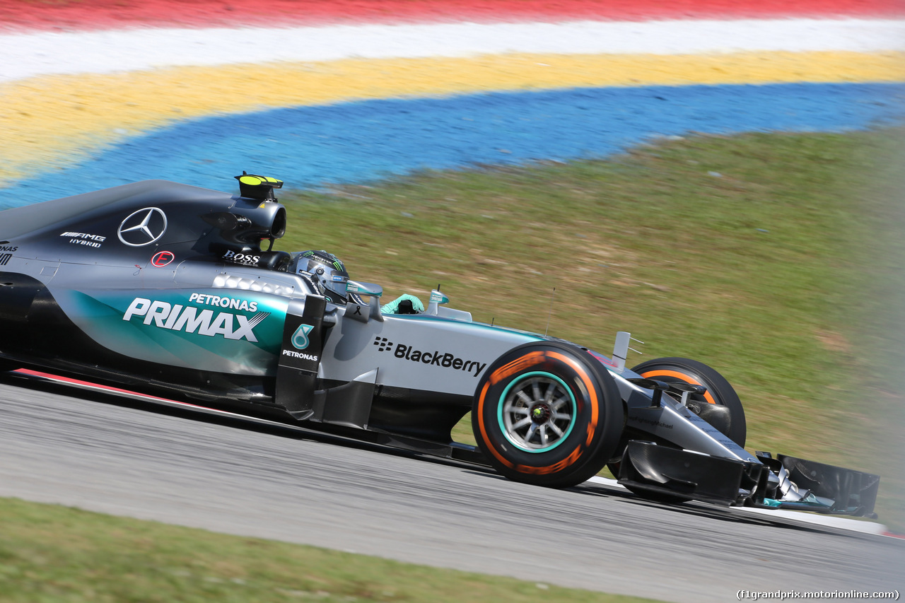 GP MALESIA, 27.03.2015 - Prove Libere 1, Nico Rosberg (GER) Mercedes AMG F1 W06
