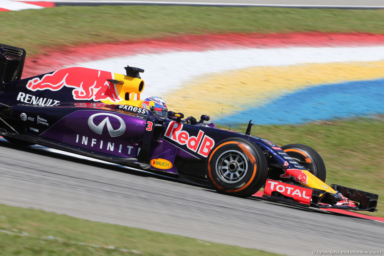 GP MALESIA, 27.03.2015 - Prove Libere 1, Daniel Ricciardo (AUS) Red Bull Racing RB11