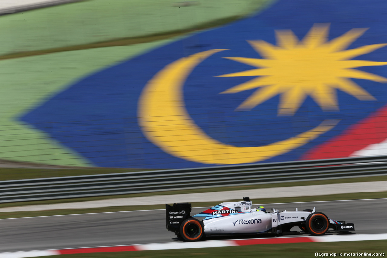GP MALESIA, 27.03.2015 - Prove Libere 1, Felipe Massa (BRA) Williams F1 Team FW37