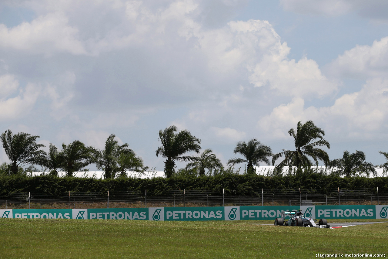 GP MALESIA, 27.03.2015 - Prove Libere 2, Nico Rosberg (GER) Mercedes AMG F1 W06