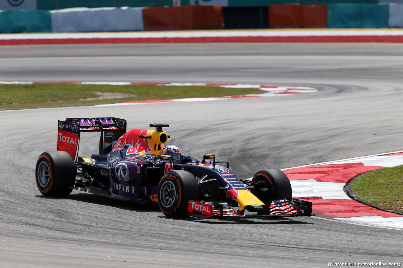 GP MALESIA, 27.03.2015 - Prove Libere 2, Daniel Ricciardo (AUS) Red Bull Racing RB11