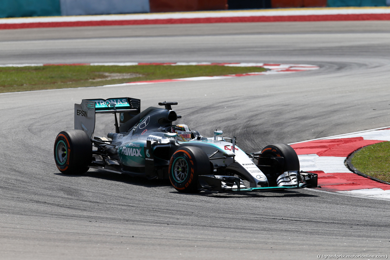 GP MALESIA, 27.03.2015 - Prove Libere 2, Lewis Hamilton (GBR) Mercedes AMG F1 W06
