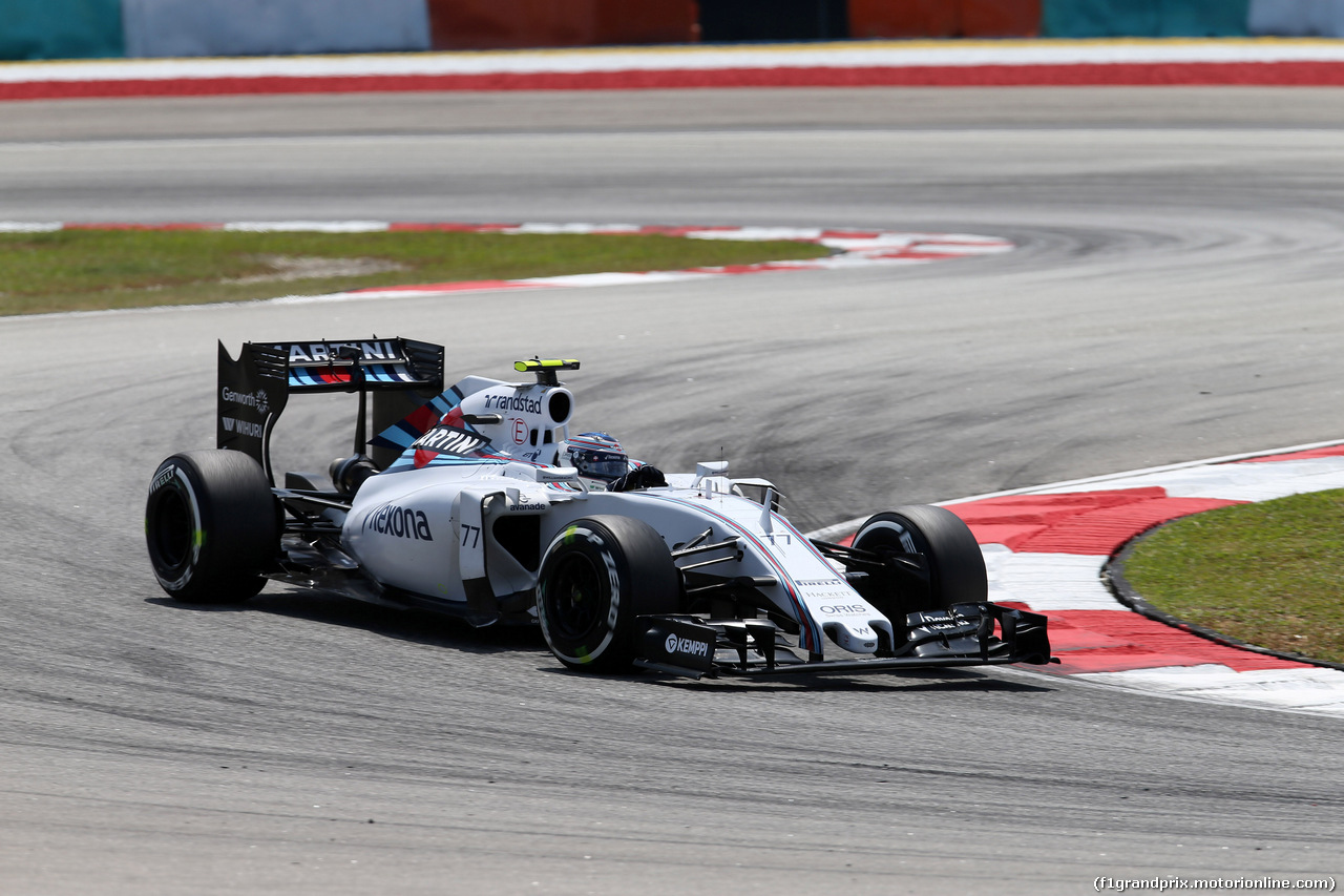 GP MALESIA, 27.03.2015 - Prove Libere 2, Valtteri Bottas (FIN) Williams F1 Team FW37