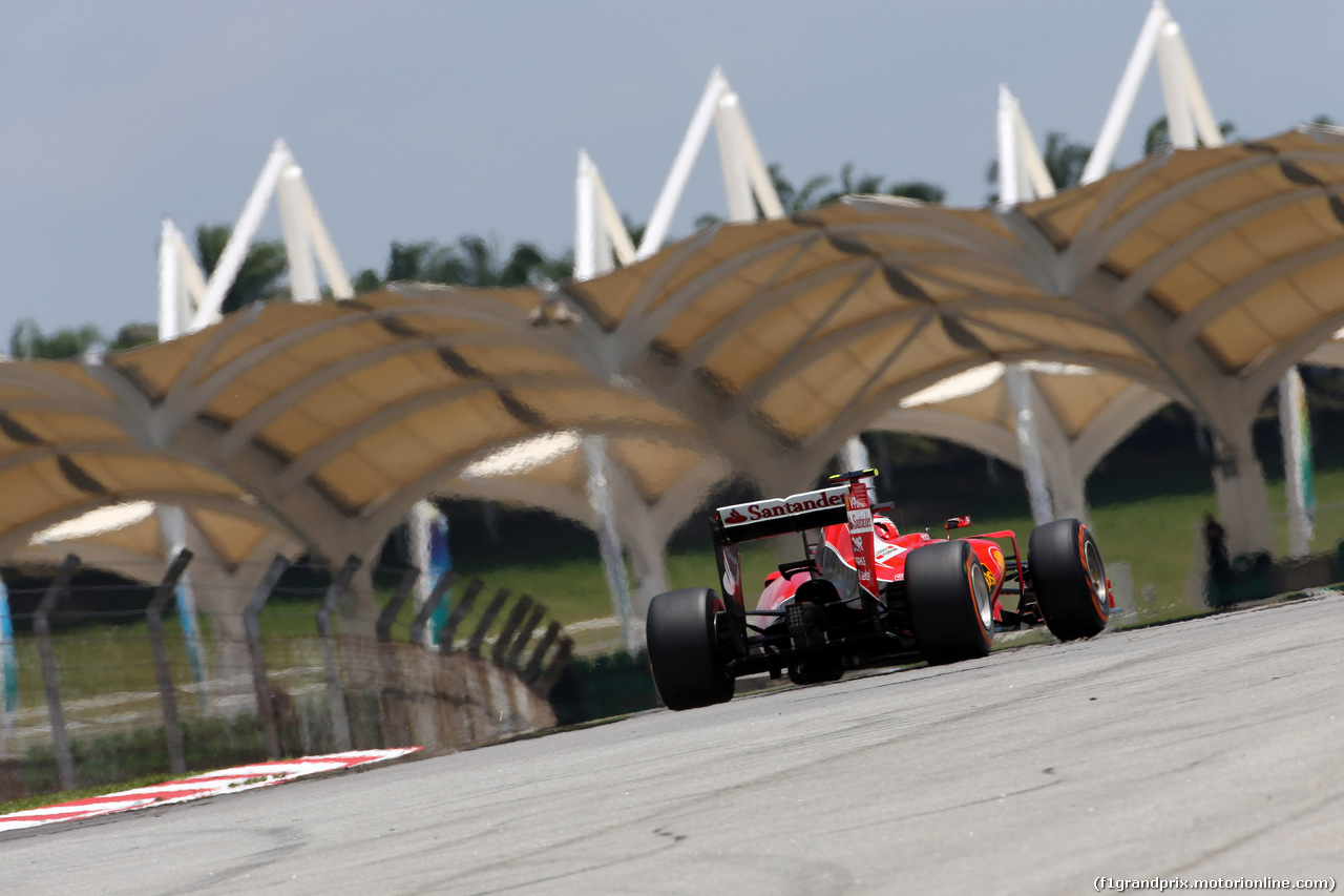 GP MALESIA, 27.03.2015 - Prove Libere 2, Kimi Raikkonen (FIN) Ferrari SF15-T