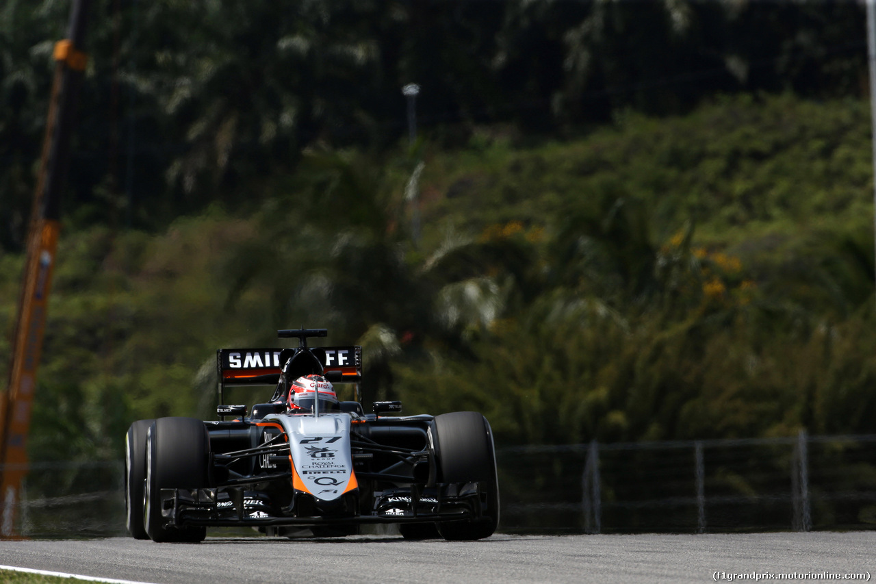 GP MALESIA, 27.03.2015 - Prove Libere 2, Nico Hulkenberg (GER) Sahara Force India F1 VJM08