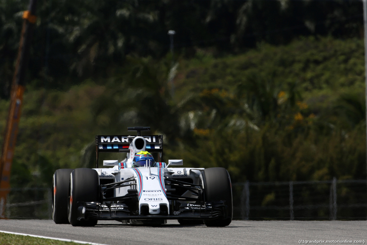GP MALESIA, 27.03.2015 - Prove Libere 2, Felipe Massa (BRA) Williams F1 Team FW37
