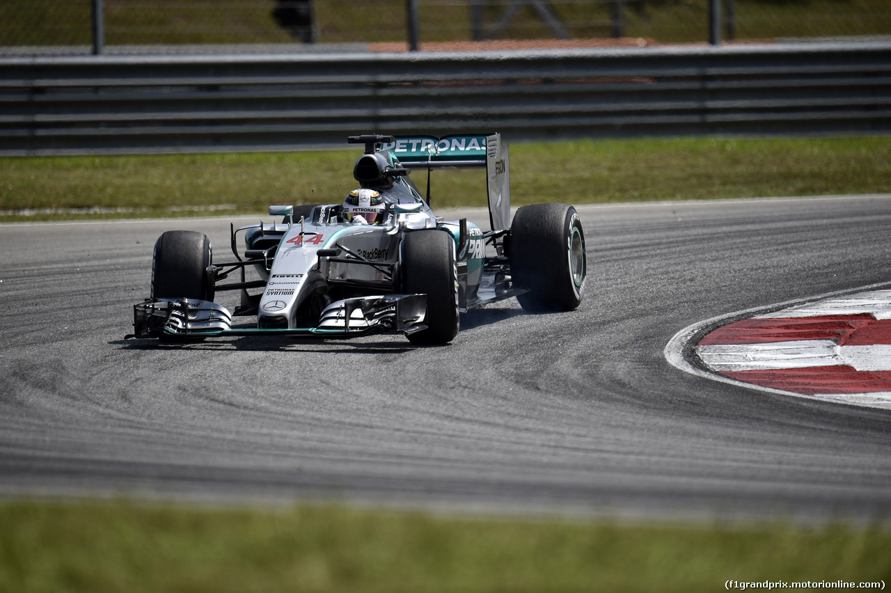 GP MALESIA, 27.03.2015 - Prove Libere 2, Lewis Hamilton (GBR) Mercedes AMG F1 W06