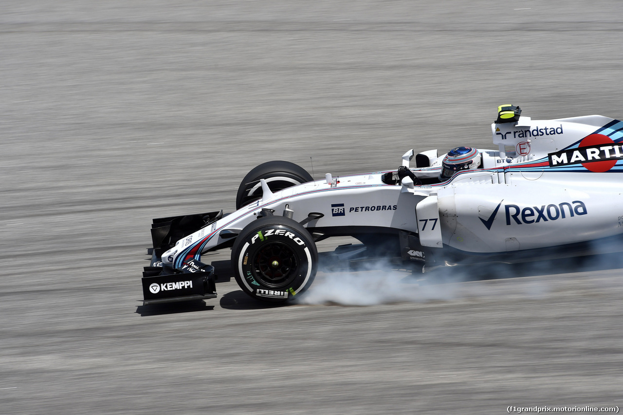 GP MALESIA, 27.03.2015 - Prove Libere 2, Valtteri Bottas (FIN) Williams F1 Team FW37