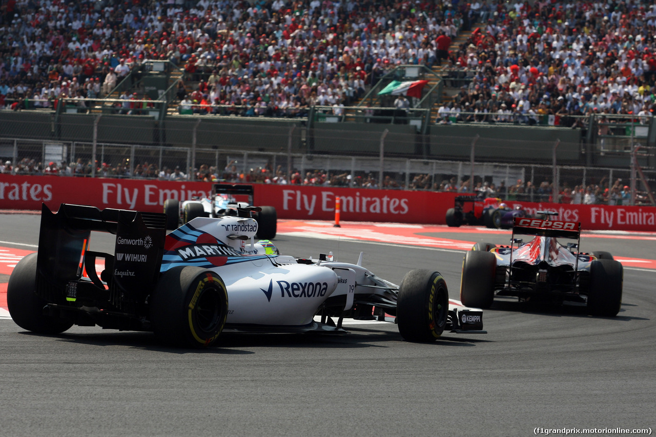 GP MESSICO, 01.11.2015 - Gara, Felipe Massa (BRA) Williams F1 Team FW37