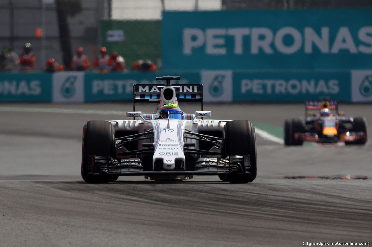 GP MESSICO, 01.11.2015 - Gara, Felipe Massa (BRA) Williams F1 Team FW37