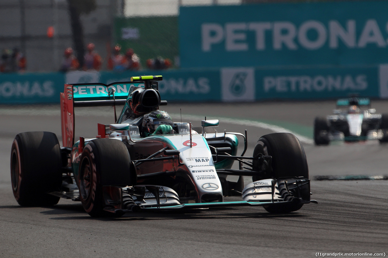 GP MESSICO, 01.11.2015 - Gara, Nico Rosberg (GER) Mercedes AMG F1 W06