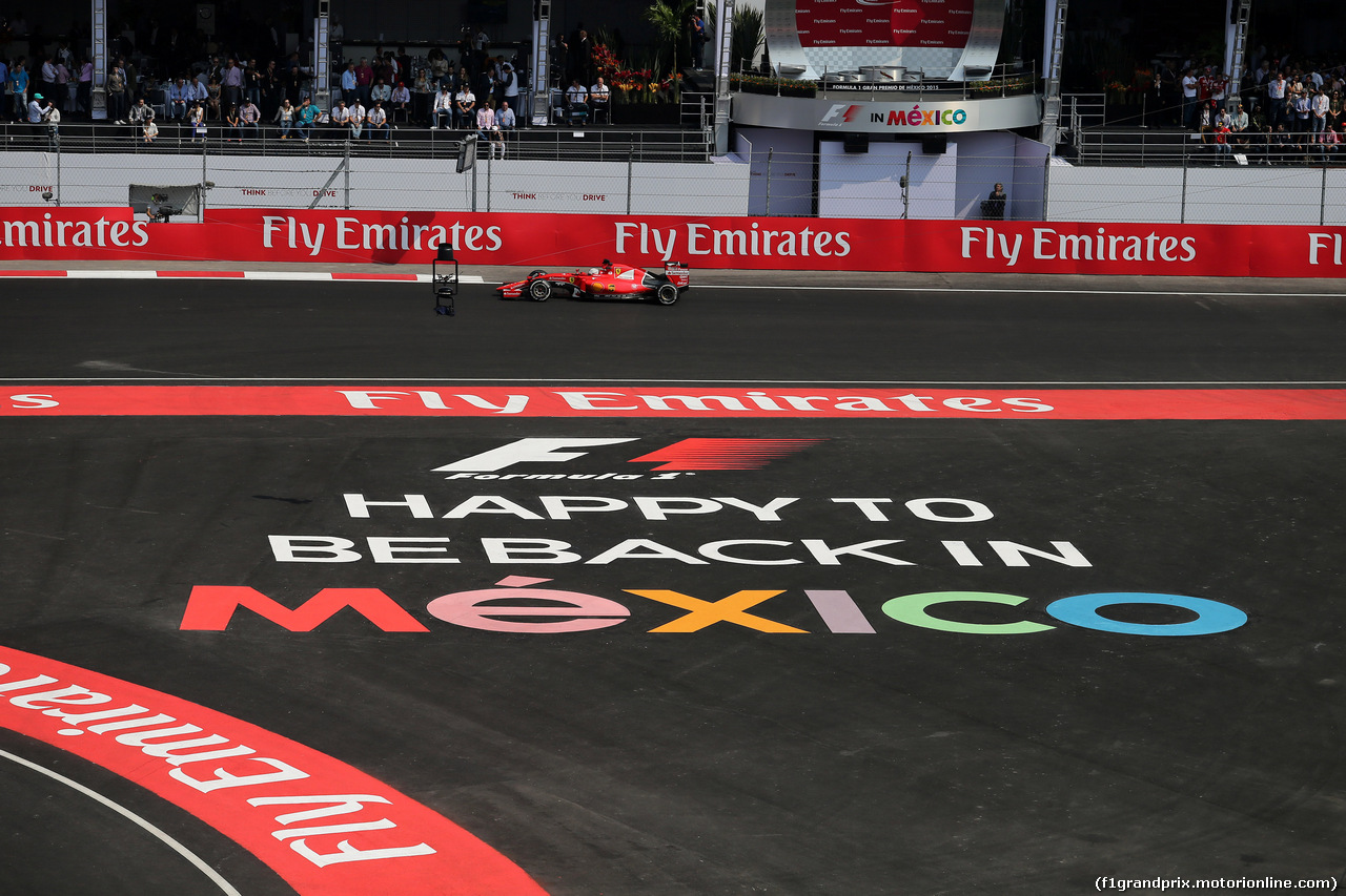 GP MESSICO, 01.11.2015 - Gara, Sebastian Vettel (GER) Ferrari SF15-T