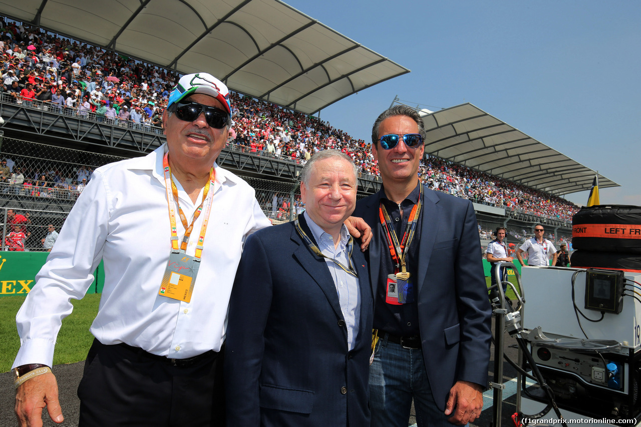 GP MESSICO, 01.11.2015 - Gara, Carlos Slim Helu, Jean Todt (FRA), President FIA e Carlos Slim Domit