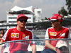 GP MESSICO, 01.11.2015 - Kimi Raikkonen (FIN) Ferrari SF15-T e Sebastian Vettel (GER) Ferrari SF15-T