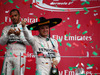 GP MESSICO, 01.11.2015 - Gara, Nico Rosberg (GER) Mercedes AMG F1 W06 vincitore e secondo Lewis Hamilton (GBR) Mercedes AMG F1 W06