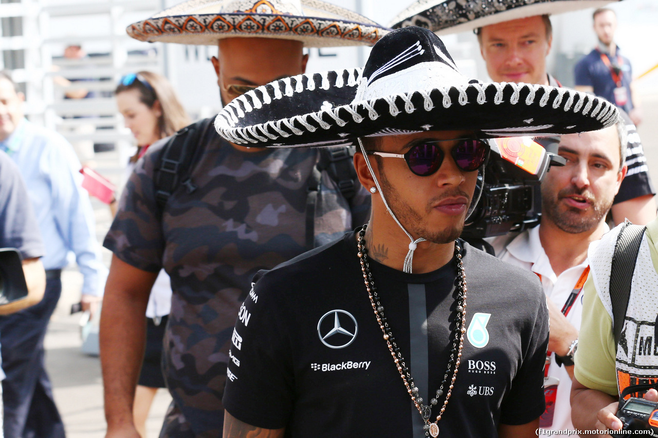 GP MESSICO, 29.10.2015 - Lewis Hamilton (GBR) Mercedes AMG F1 W06