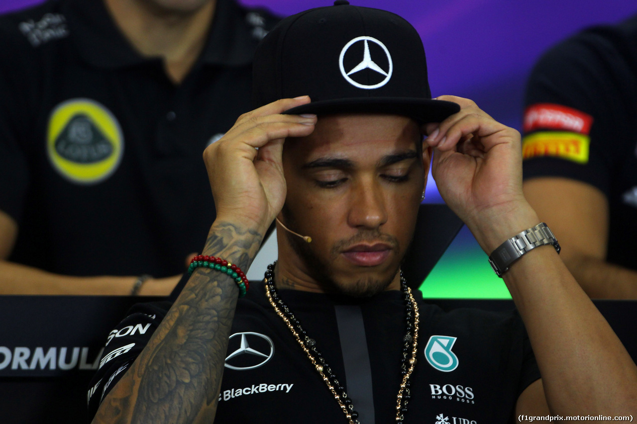 GP MESSICO, 29.10.2015 - Conferenza Stampa, Lewis Hamilton (GBR) Mercedes AMG F1 W06