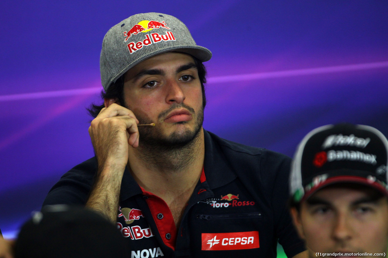 GP MESSICO, 29.10.2015 - Conferenza Stampa, Carlos Sainz Jr (ESP) Scuderia Toro Rosso STR10