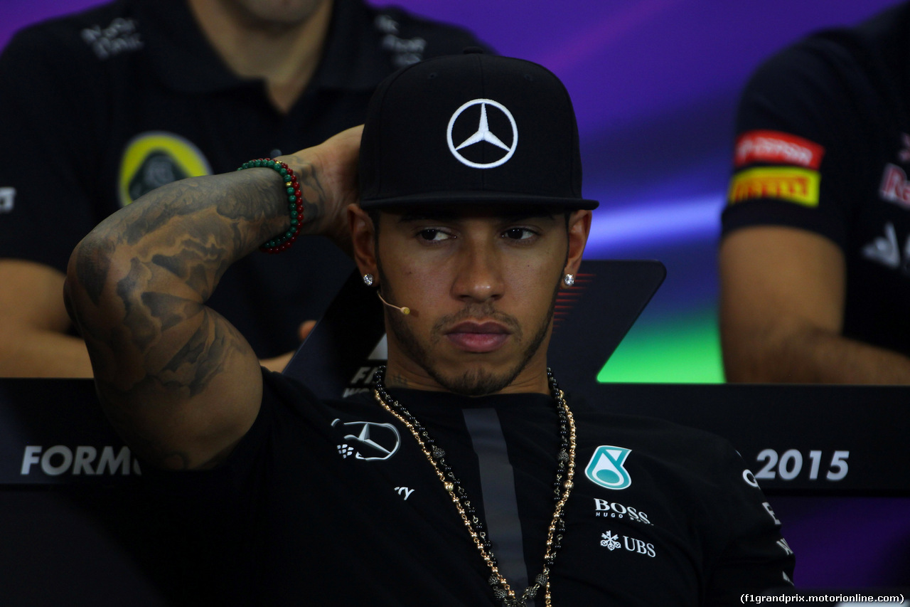 GP MESSICO, 29.10.2015 - Conferenza Stampa, Lewis Hamilton (GBR) Mercedes AMG F1 W06