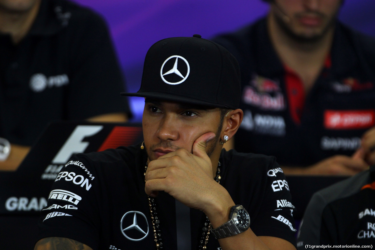 GP MESSICO, 29.10.2015 - Conferenza Stampa, Lewis Hamilton (GBR) Mercedes AMG F1 W06