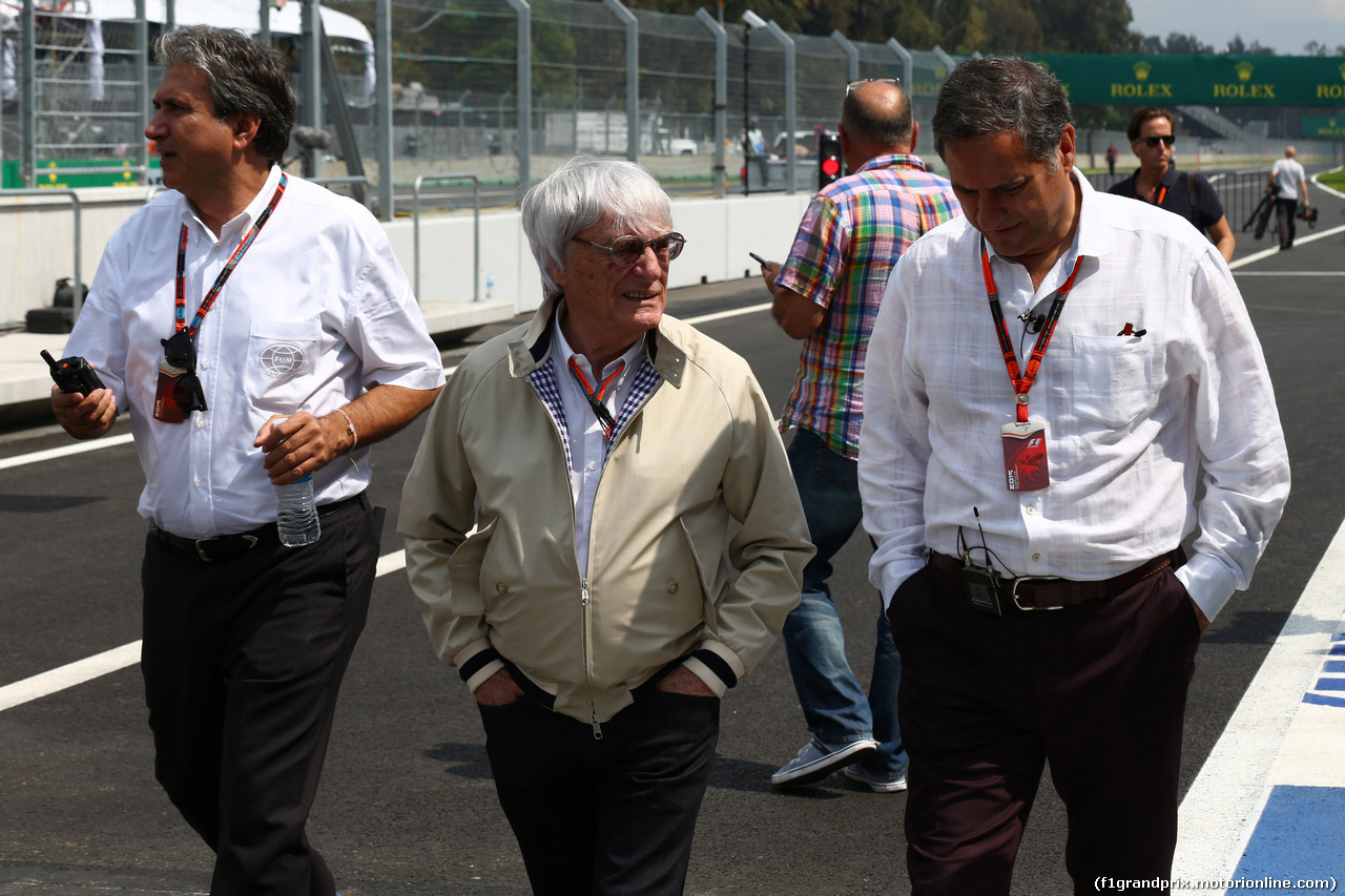 GP MESSICO, 29.10.2015 - Bernie Ecclestone (GBR), President e CEO of FOM